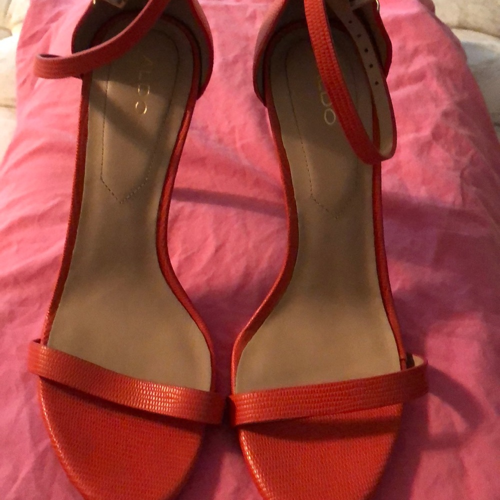 ALDO orange heels